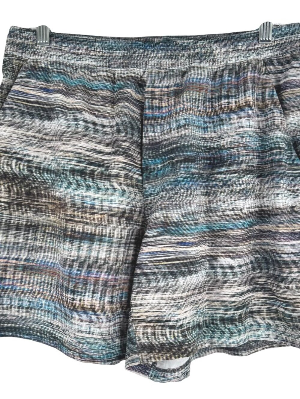 Lululemon Pace Breaker Linerless Short Large Digital Oasis Grey Multi SS-2372